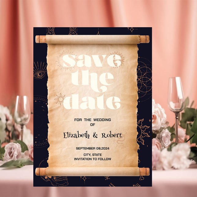 Celestial Mystical Element Halloween Save The Date (Creator Uploaded)