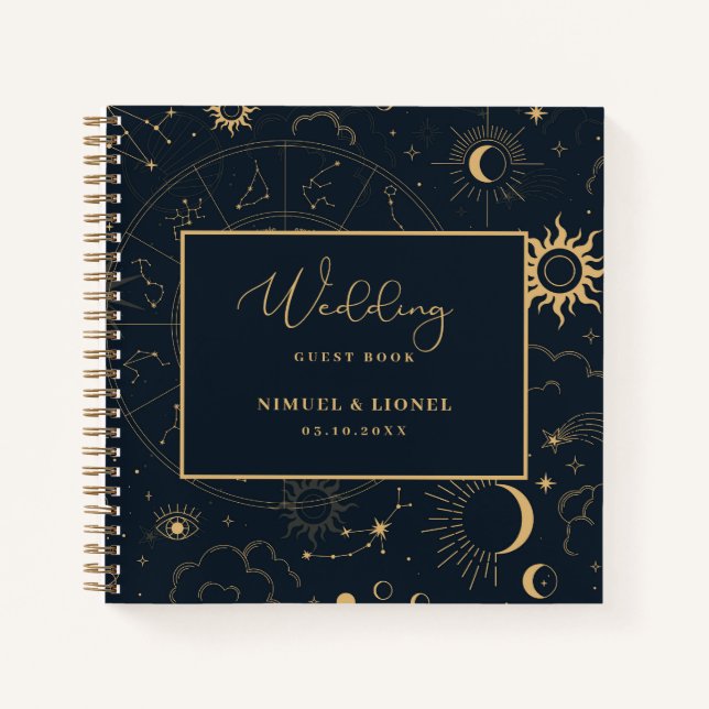 Celestial Mystical Elements Starsigns Guest book (Front)