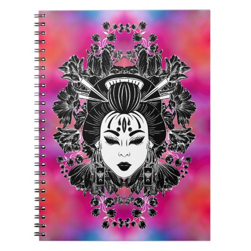 CELESTIAL MYSTICAL JAPANESE GEISHA SPIRIT  NOTEBOOK