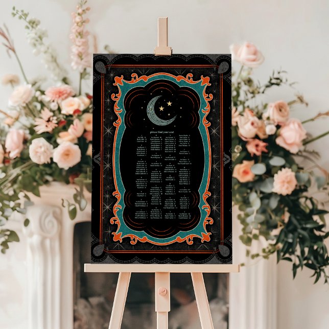 Celestial Mystical Moon Starry Night Wedding Foam Board (Creator Uploaded)