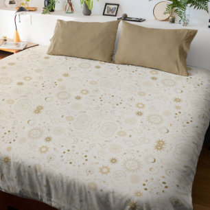 Celestial Mystical Seamless Pattern Duvet Cover