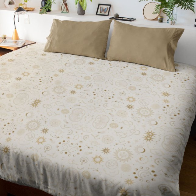 Celestial Mystical Seamless Pattern Duvet Cover (Creator Uploaded)