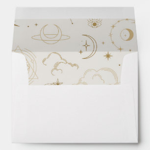 Celestial Mystical Star sign return address Envelope