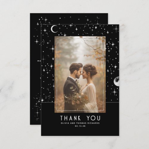 Celestial  Mystical Starry Night Thank You Photo