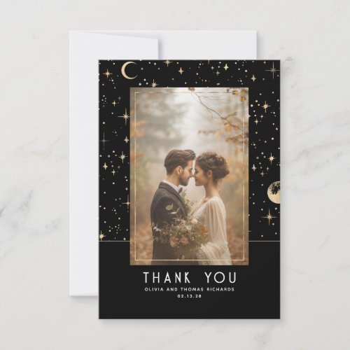 Celestial  Mystical Starry Night Thank You Photo