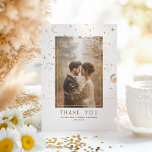 Celestial & Mystical Starry Night Thank You Photo<br><div class="desc">Celestial cosmic wedding thank you photo card</div>