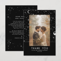 Celestial & Mystical Starry Night Thank You Photo