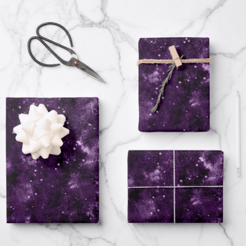 Celestial Nexus Galaxy Color Palette  Stellar Wrapping Paper Sheets