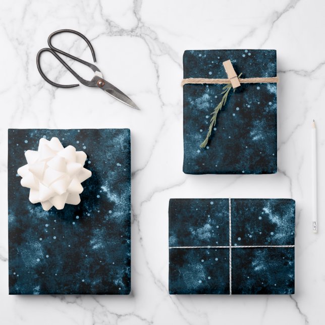 Celestial Nexus Galaxy Color Palette | Tidal Wrapping Paper Sheets (Front)