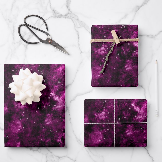 Celestial Nexus Galaxy Color Palette | Ultra Wrapping Paper Sheets (Front)
