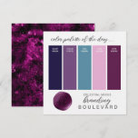 Celestial Nexus - Galaxy Themed Color Palette Card