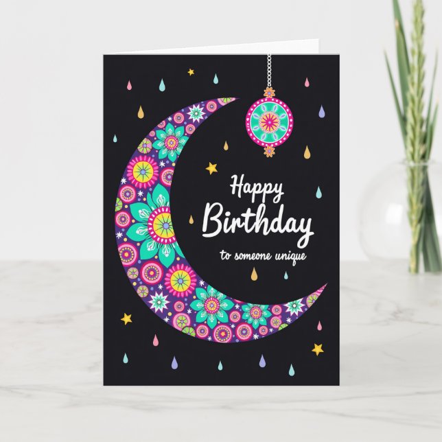 Celestial Night Birthday Card (Front)