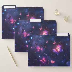 Celestial Night Butterfly Garden File Folder