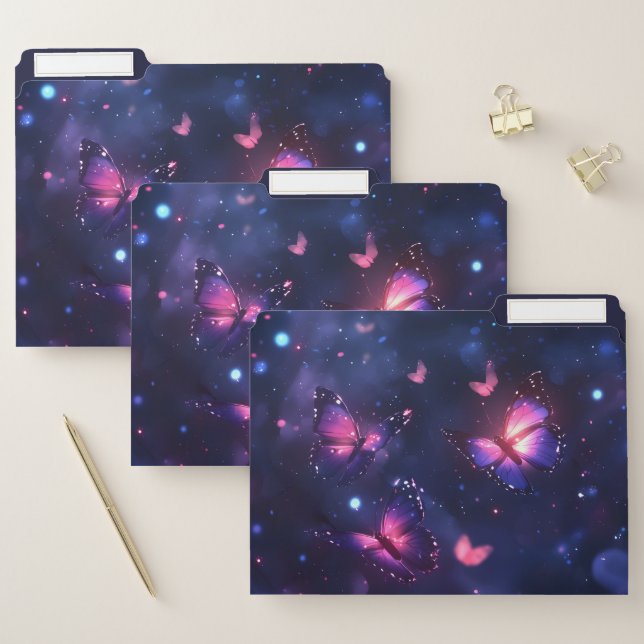 Celestial Night Butterfly Garden File Folder (Set)