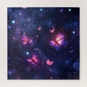 Celestial Night Butterfly Garden Jigsaw Puzzle