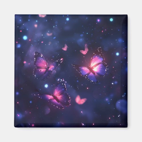 Celestial Night Butterfly Garden Magnet