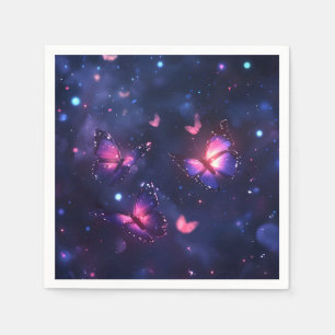 Celestial Night Butterfly Garden Napkins