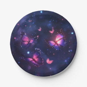 Celestial Night Butterfly Garden Paper Plates