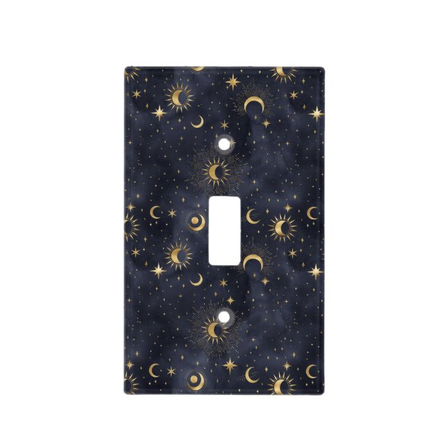 Celestial night pattern light switch cover (Front)