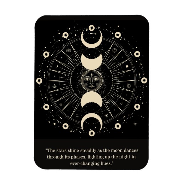 Celestial Night Phases Magnet (Vertical)