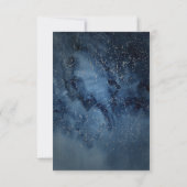 Celestial Night Sky | Silver RSVP Card (Back)