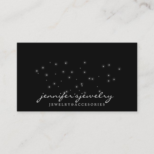 Celestial Night Sky Stars Birth Chart Reading Business Card