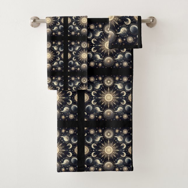 Celestial Night Sky Towel Set (Insitu)
