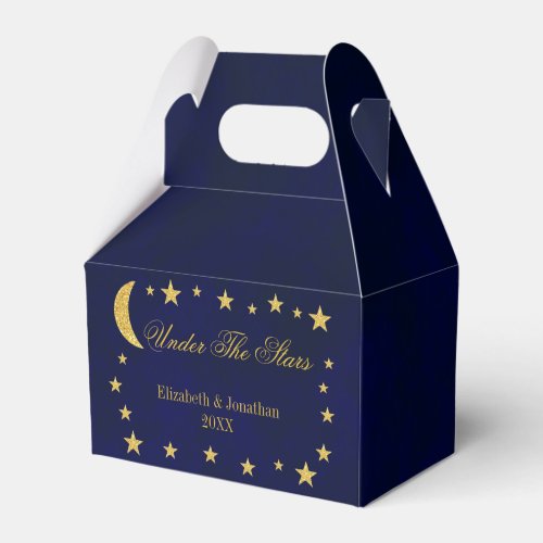 Celestial Night Sky Wedding Favor Boxes