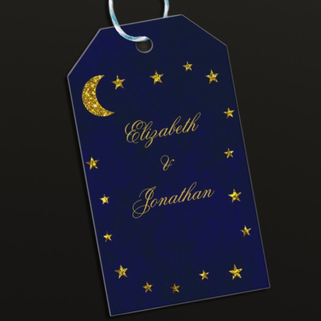 Celestial Night Sky Wedding Gift Tags (Creator Uploaded)