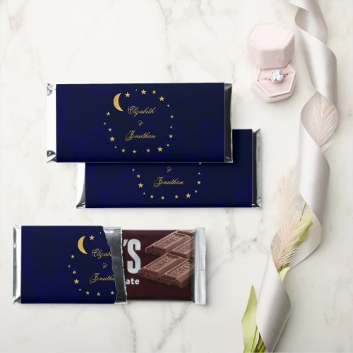 Celestial Night Sky Wedding Hershey Bar Favors