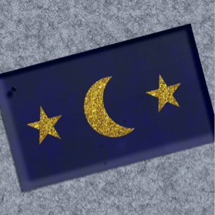 Celestial Night Sky Wedding Place Card Holder