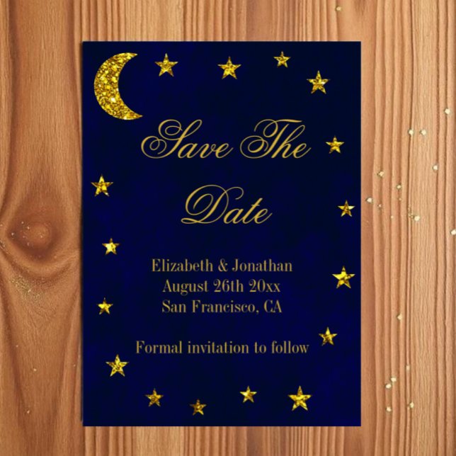 Celestial Night Sky Wedding Save The Date (Creator Uploaded)
