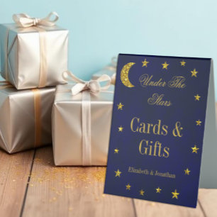 Celestial Night Sky Wedding Table Tent