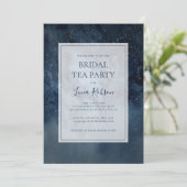 Celestial Night Sky With Frame Bridal Tea Party Invitation (Standing Front)