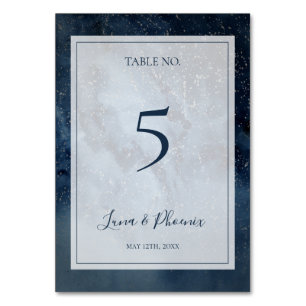 Celestial Night Sky With Frame Table Number
