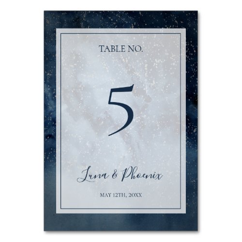 Celestial Night Sky With Frame Table Number