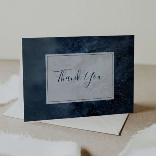 Celestial Night Sky With Frame Thank You Card