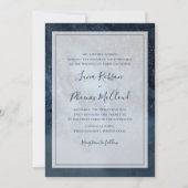 Celestial Night Sky With Frame Traditional Wedding Invitation (Front)