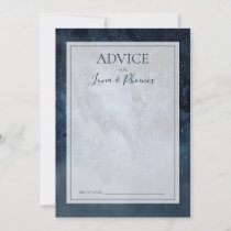 Celestial Night Sky With Frame Wedding Advice Card