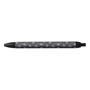 Celestial night sky with moon and stars pen