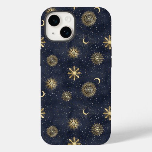 Celestial Night sky with stars sun moon Case_Mate iPhone 14 Case