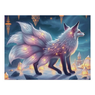 Celestial Nine-Tails Fox Poster