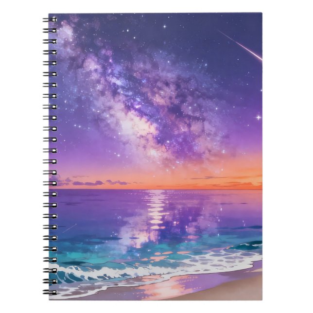 Celestial Ocean Spiral Notebook (Front)