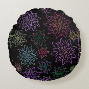 Celestial on round fluffy pillow. round pillow