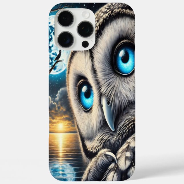 Celestial Owl Under a Moonlit Sky Case-Mate iPhone Case (Back)