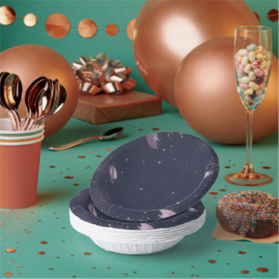 Celestial Paper Plate – Stars & Moon Party Design Bowls