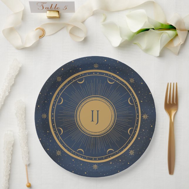 celestial  paper plates (Wedding)