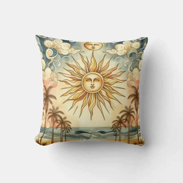 Celestial Paradise Throw Pillow (Front)