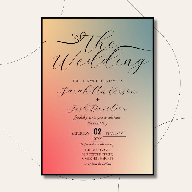Celestial Pastel Colorful Gradient Elegant Invitation (Creator Uploaded)
