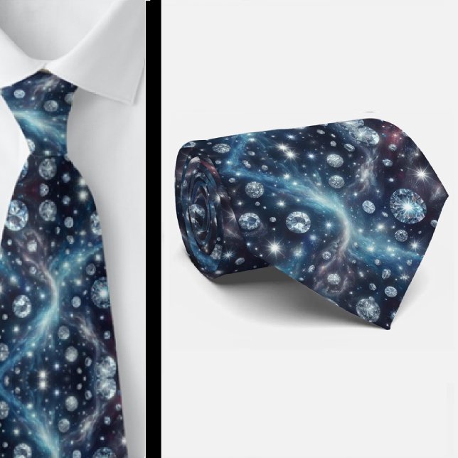 Celestial Pattern Diamond Neck Tie (Creator Uploaded)